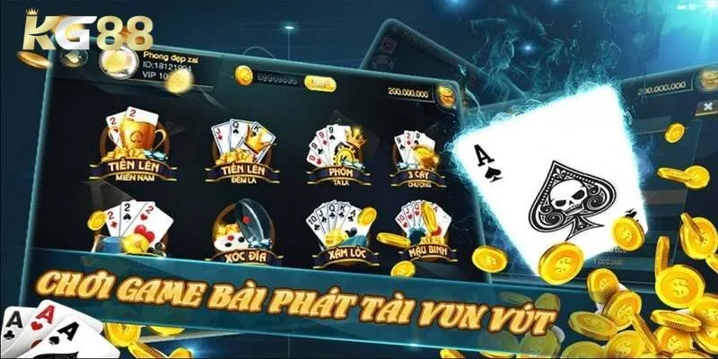 Đôi nét về game bài tại nhà cái KG88